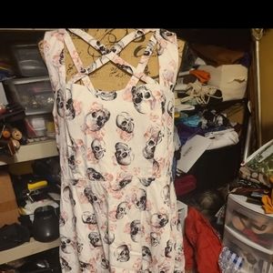 Torrid skull floral dress 16